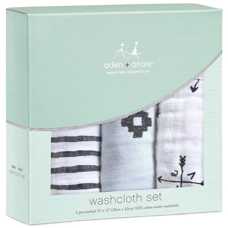 Aden and Anais - Wash Cloth Set - Lovestruck