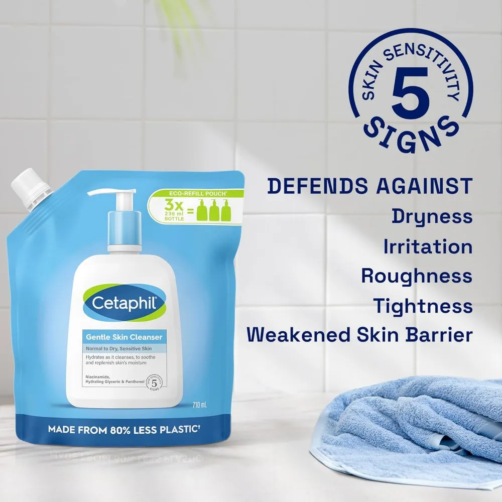 Cetaphil Gentle Skin Cleanser Wash Refill Pouch 710ml
