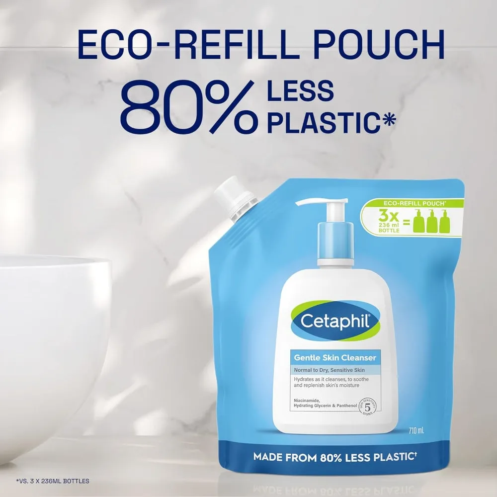 Cetaphil Gentle Skin Cleanser Wash Refill Pouch 710ml
