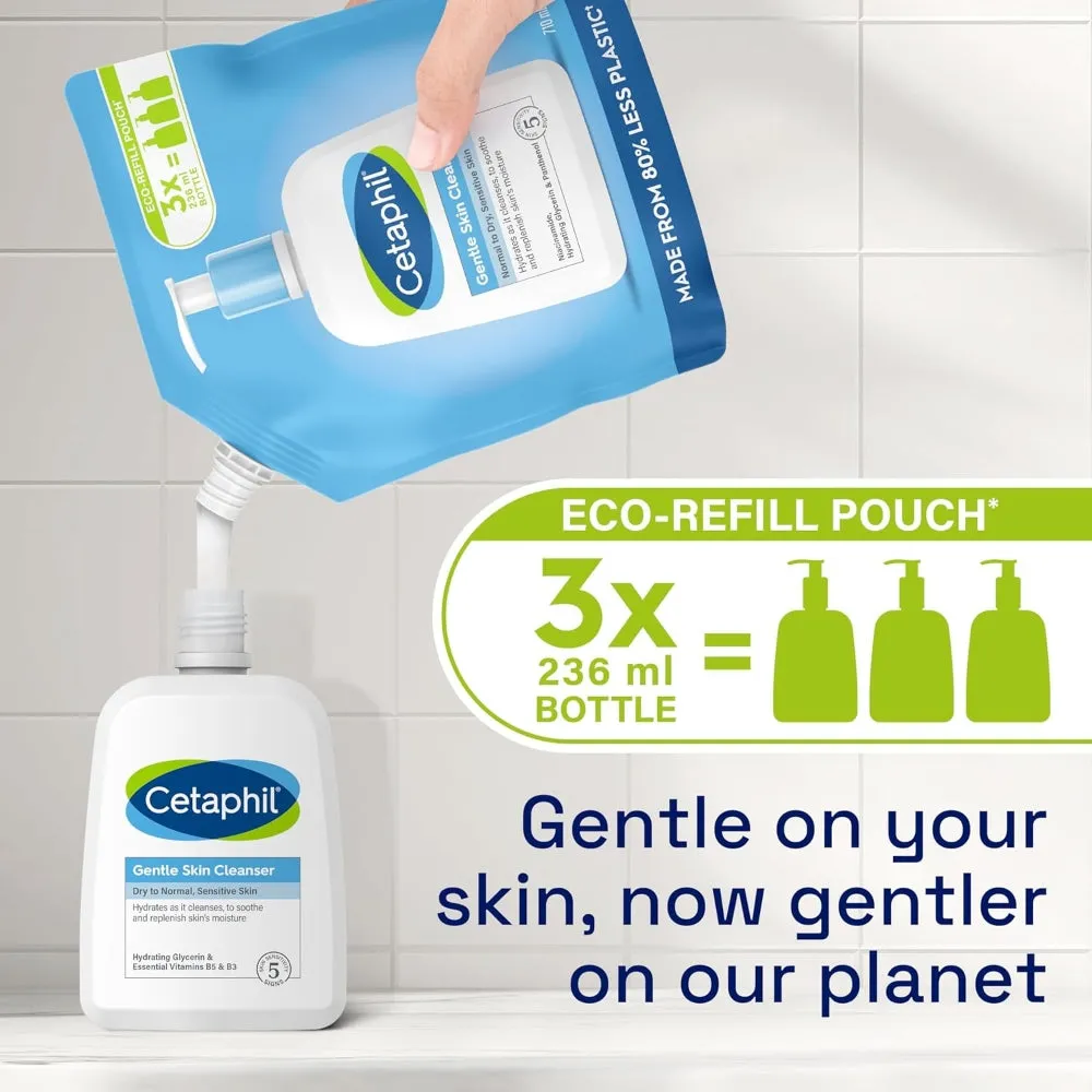 Cetaphil Gentle Skin Cleanser Wash Refill Pouch 710ml