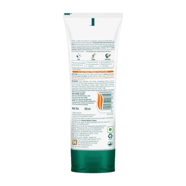 Himalaya Dark Spot Clearing Turmeric Face Wash 100ml