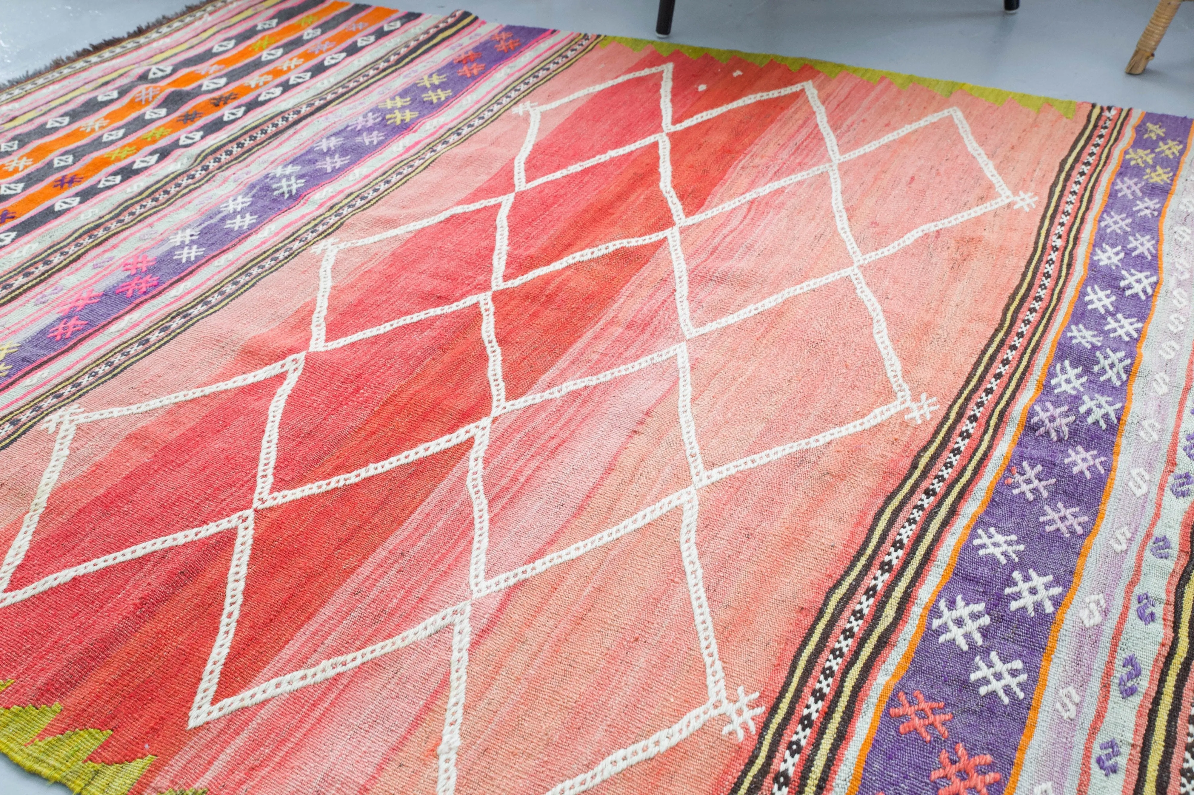 Old Turkish Western Anatolian Kilim Rug