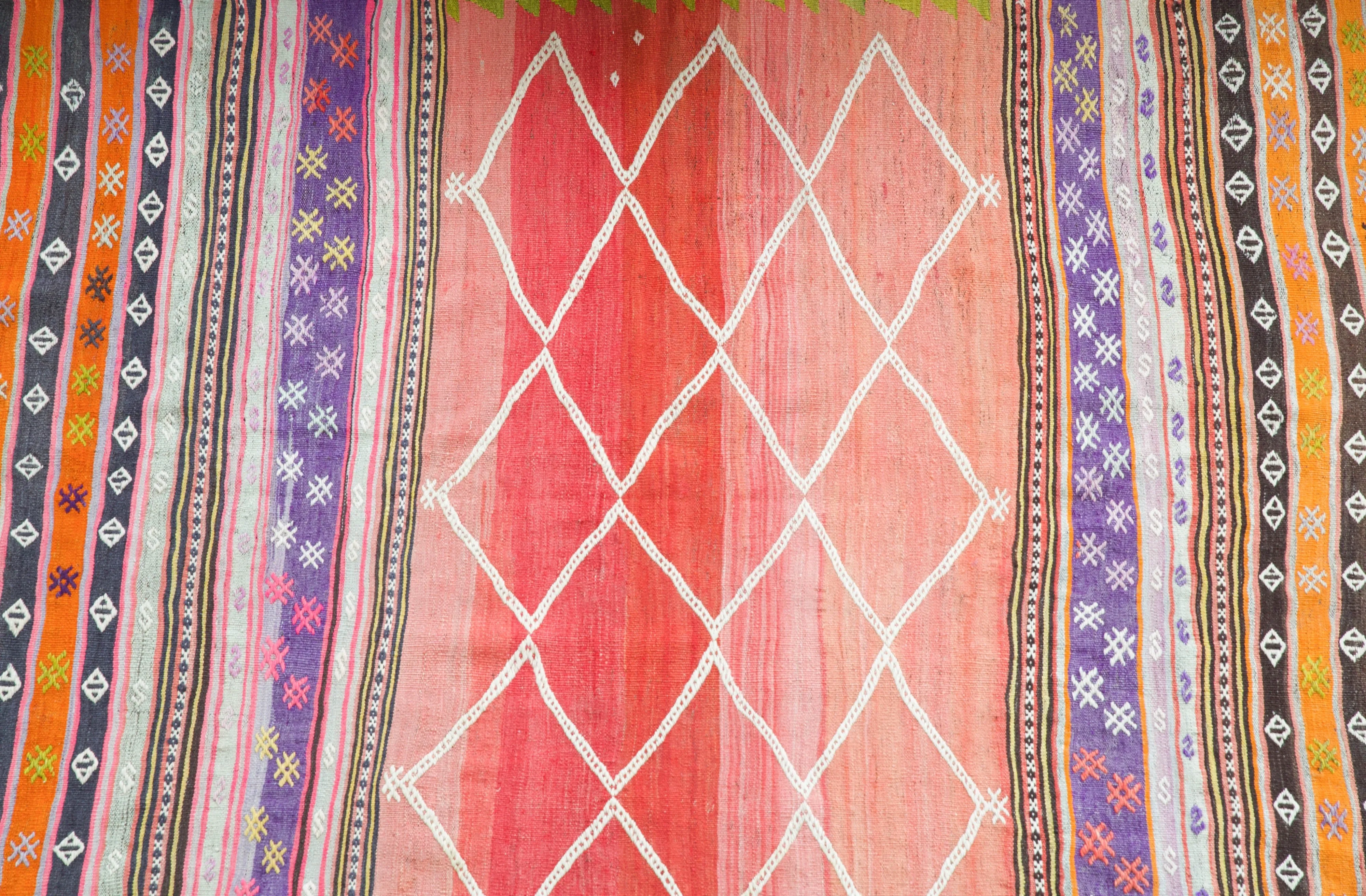 Old Turkish Western Anatolian Kilim Rug