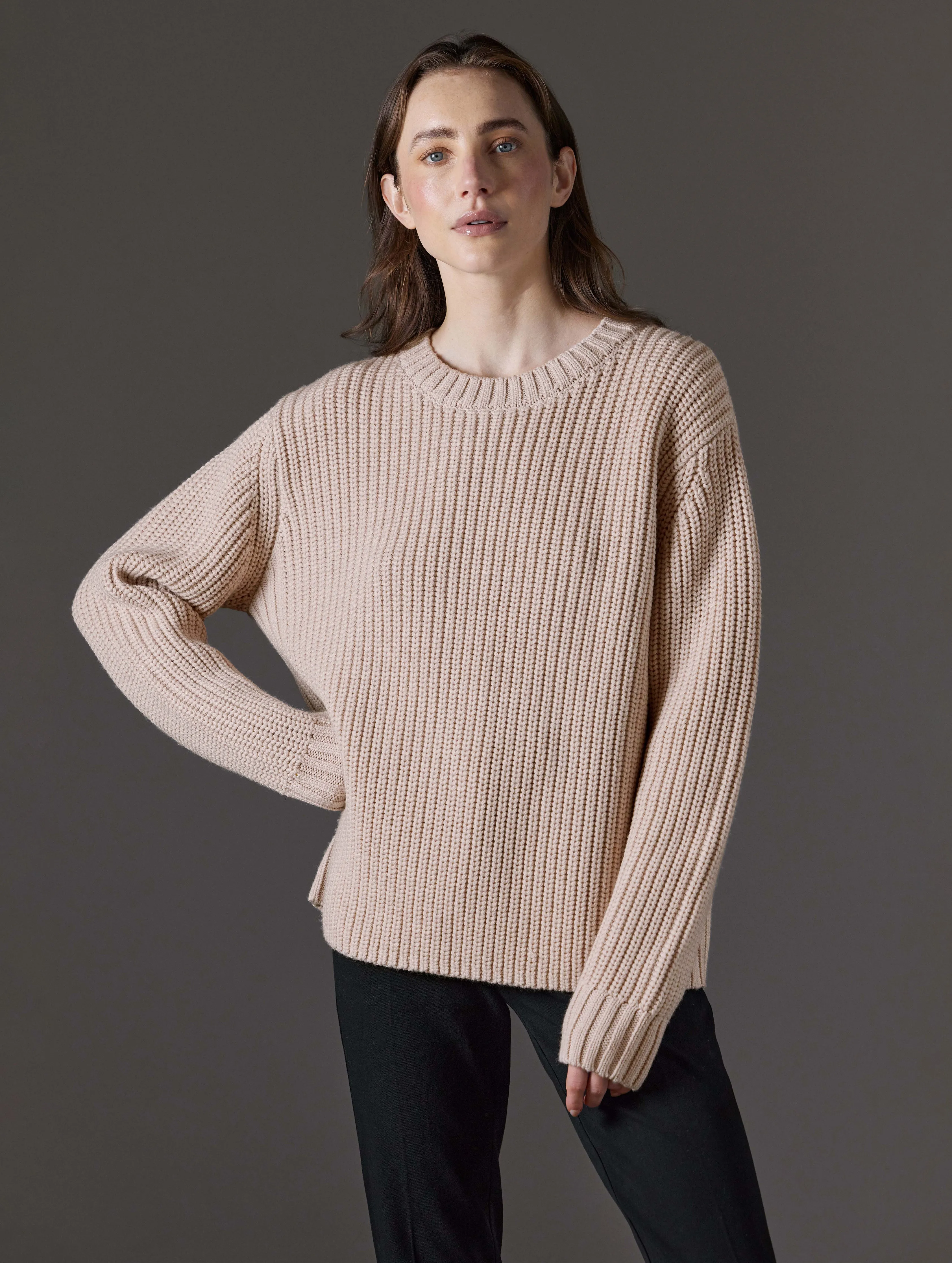 Sherwood Crewneck Sweater - Blush