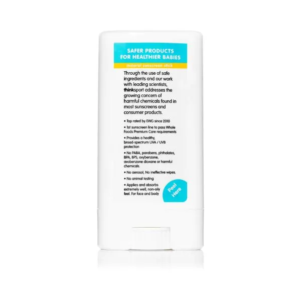 THINKSPORT - Kids Safe Sunscreen Stick SPF 30  (0.64oz / 18.4g)