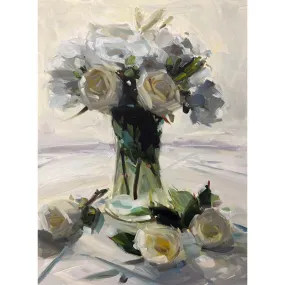 White Roses and Lisianthus
