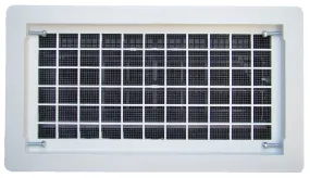 Witten Vent 306MWH Foundation Vent, 65 sq-in Net Free Ventilating Area, Mesh Grill, Thermoplastic, White :EA: QUANTITY: 1